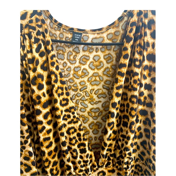 Brand New Plus Size Leopard Print Dress Size 4XL‎ - Picture 10 of 14